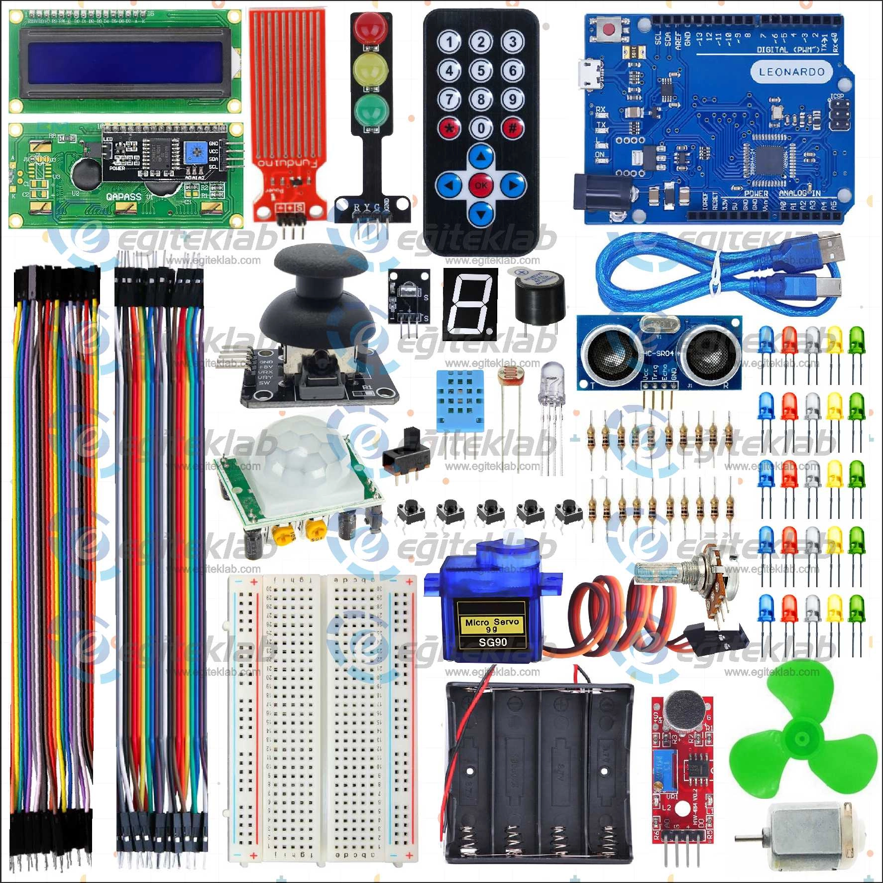 Arduino Leonardo Süper Başlangıç Seti