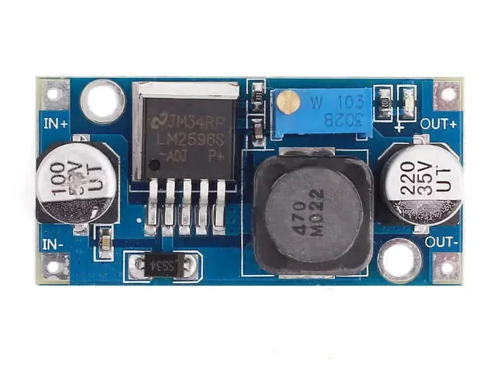 LM2596 Ayarlanabilir Voltaj Düşürücü Regülatör Kartı (4-35V ile 1.25-30V)