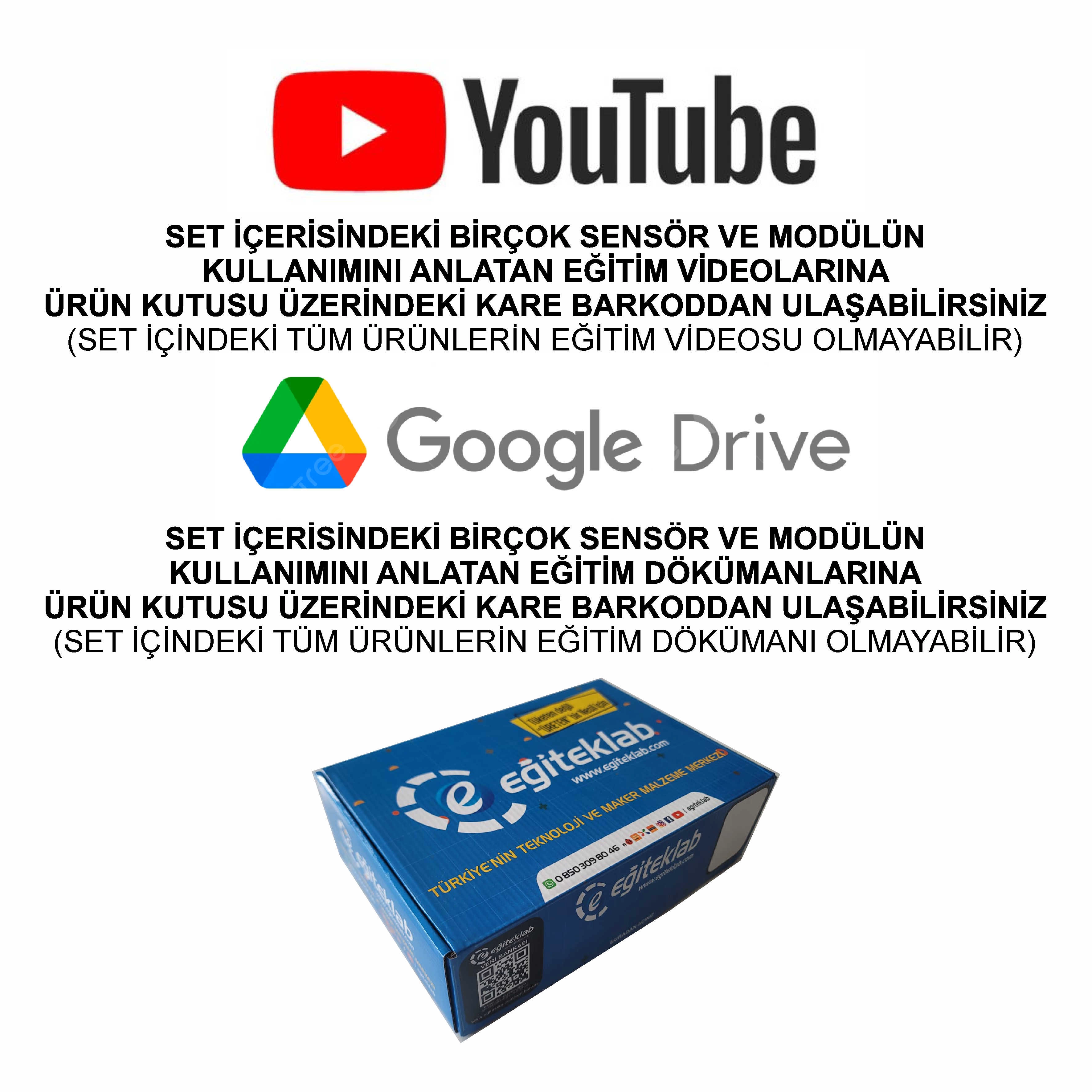 Eğiteklab Robotik Kodlama Arduino Uzaktan Eğitim Seti