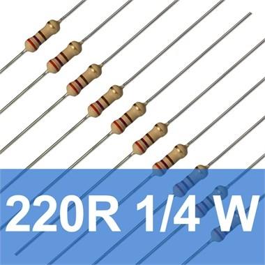 10 adet 220 ohm Direnç (1/4 Watt)